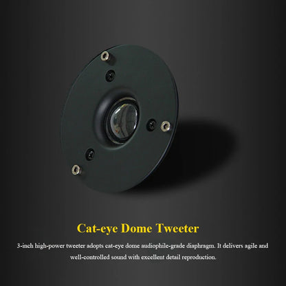 5-inch HIFI Passive Bookshelf Speaker 150W Output Power 3-inch Tweeter Unit Lacquered Shell Professional Monitor Speaker