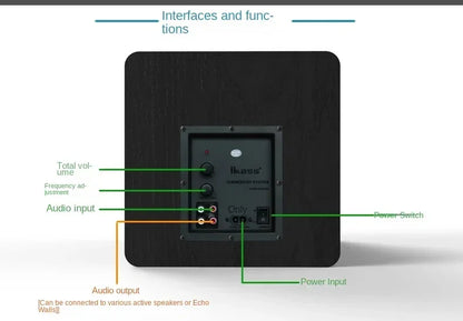 6.5 Inch active Subwoofer Speaker High-power 100W Super Bass Home Theater Sound system for active Speakers PC Computer TV Box