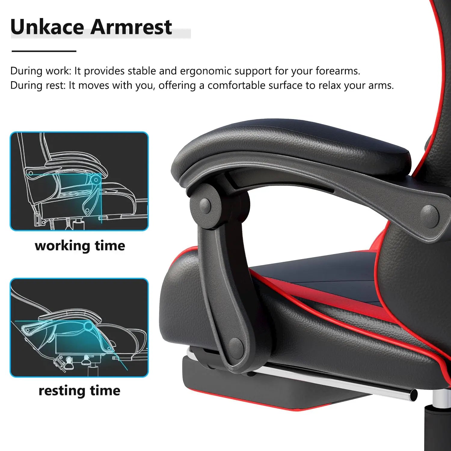 Ergonomic High Back Racing Style Executive Gaming Chair With Headrest &amp; Lumbar Support For Computer Office, Custom