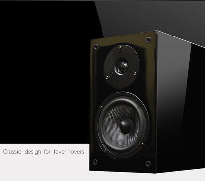 5-inch HIFI Passive Bookshelf Speaker 150W Output Power 3-inch Tweeter Unit Lacquered Shell Professional Monitor Speaker