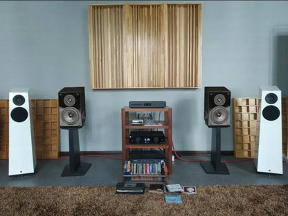 5-inch HIFI Passive Bookshelf Speaker 150W Output Power 3-inch Tweeter Unit Lacquered Shell Professional Monitor Speaker