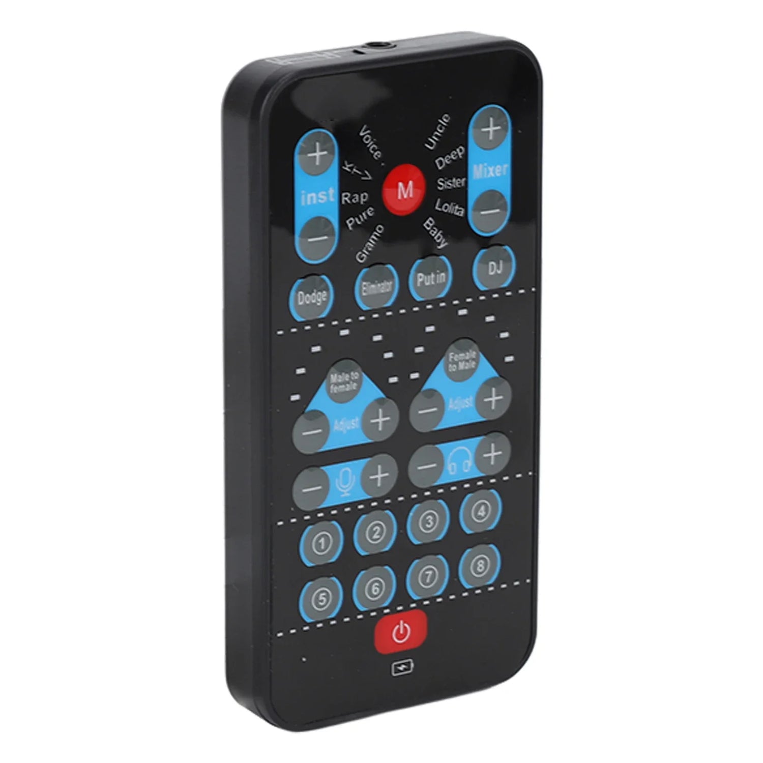 8 Sound Effects Mini Voice Changer Card Support Multi Languages Beautification Handheld Sound Card for Mobile Phone Computer