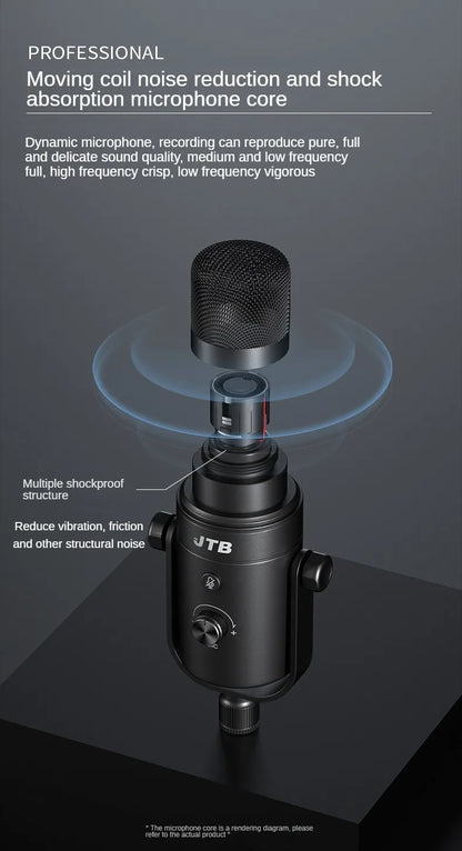 Boom Arm - Adjustable 360° Rotatable Microphone Sturdy Aluminum Alloy Mic Desk, Table Stand Foldable Scissor Stable Mount Arms