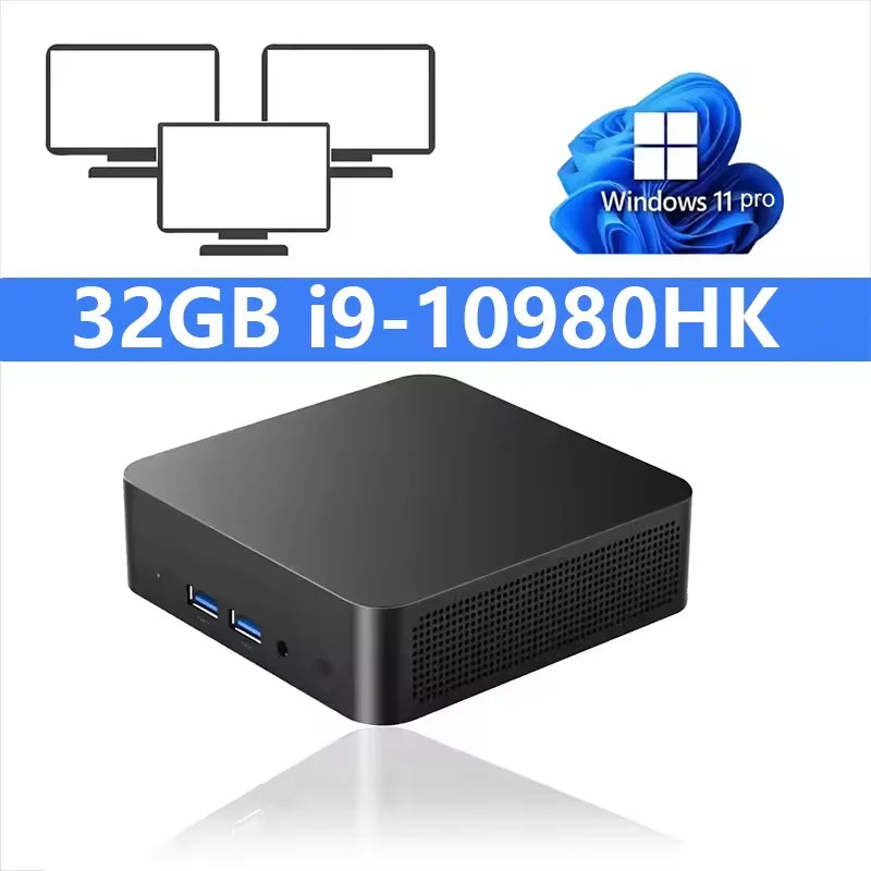 2026 Gaming Mini PC Intel Core i9 10980HK i3 6100U WIFI 6 BT5.2 Portable Computer Windows 11 Pro 16GB 32GB RAM 1TB SSD PC Gamer
