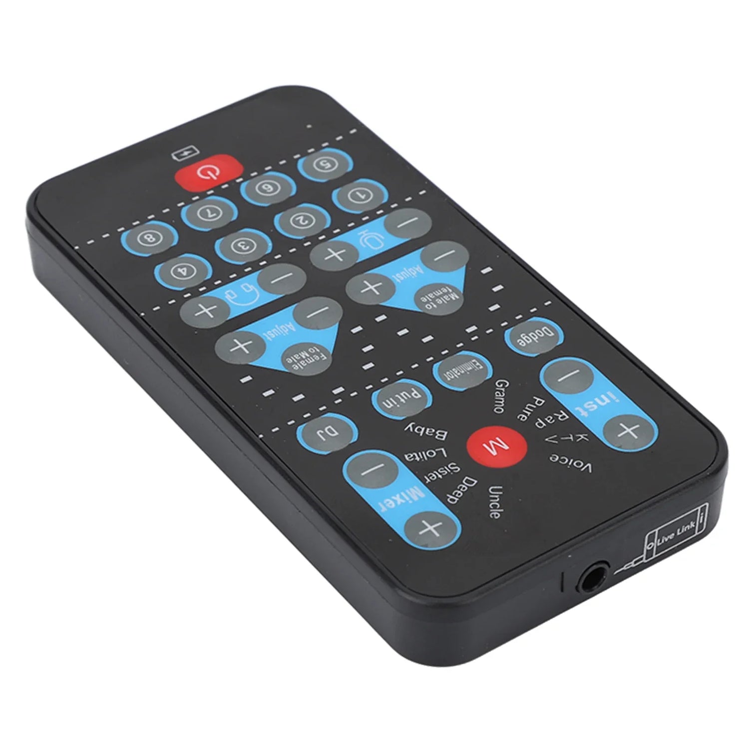 8 Sound Effects Mini Voice Changer Card Support Multi Languages Beautification Handheld Sound Card for Mobile Phone Computer
