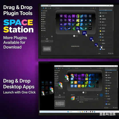 Mirabox XL 32-Key Visual Stream Deck Streamdeck Deck Dock Macro Pad Controller Desktop Console Stream Desk For OBS Streaming