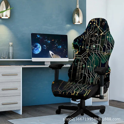 1 Set Gaming Chair Cover Elastic Computer Chair Backrest Armrest Cover Protector Universal Soft Thicken Armchair Seat Covers 의자