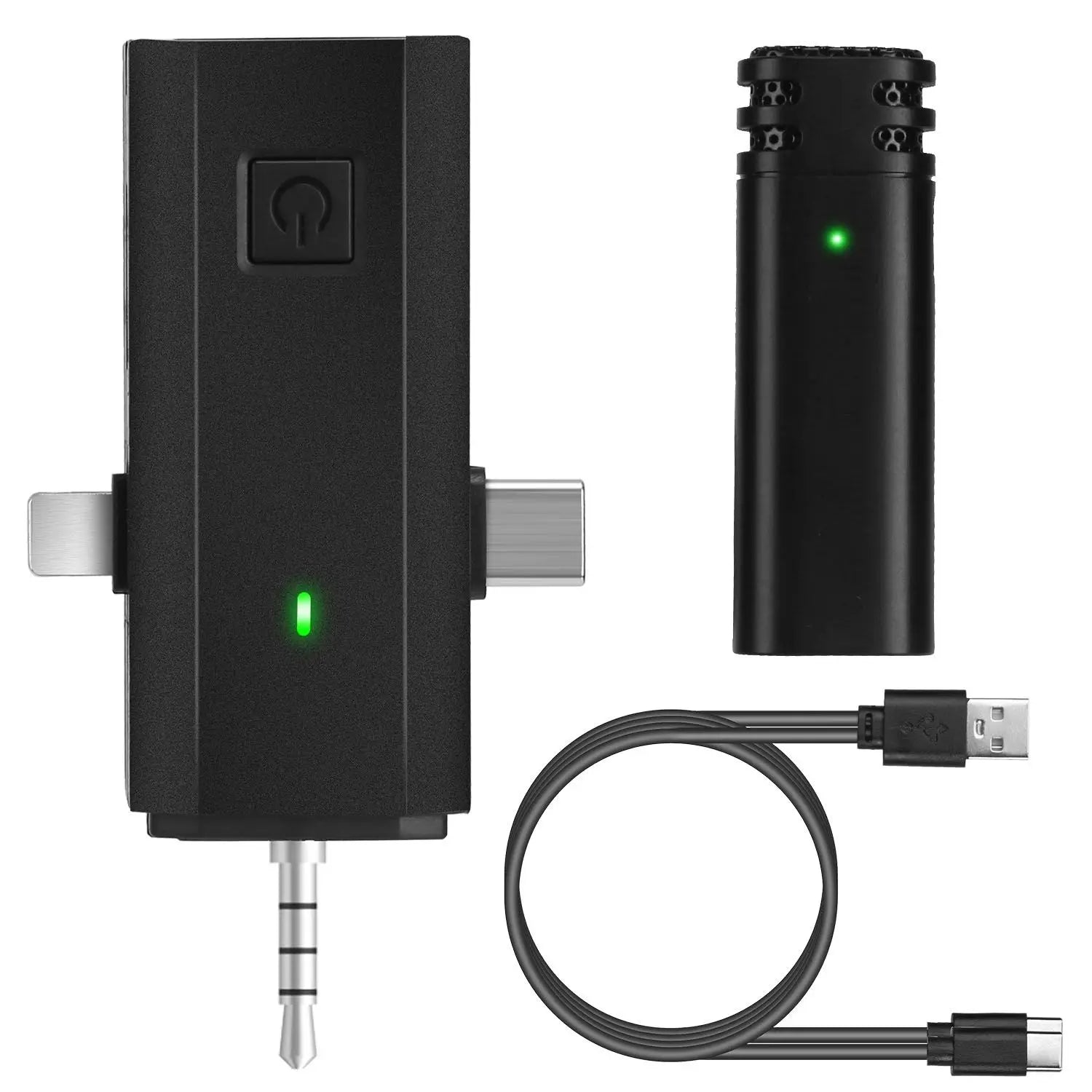 Wireless Microphone Clip On Omnidirectional Noise Reduction Live Streaming Equipment Receiver With 1 Mic