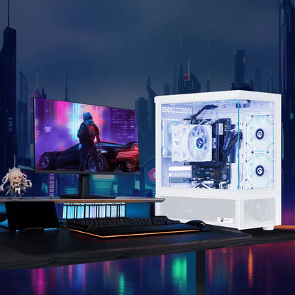 Ningmei Lumishore Gaming Pc Amd Ryzen 7 5700g 16Gb Ram 1Tb Ssd Wifi Windows 11 Gaming Pc
