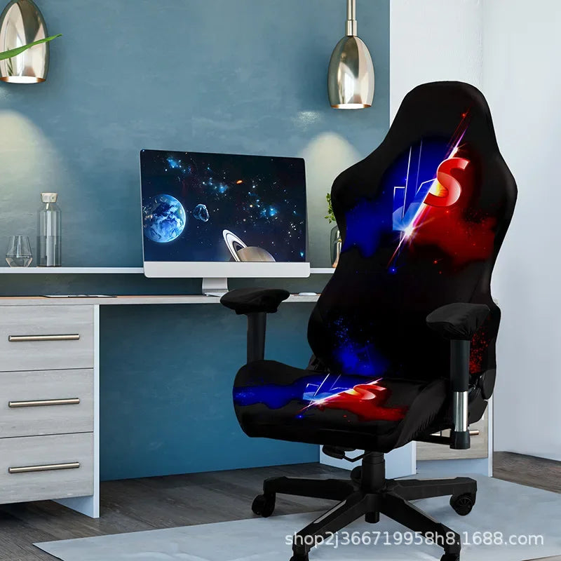 1 Set Gaming Chair Cover Elastic Computer Chair Backrest Armrest Cover Protector Universal Soft Thicken Armchair Seat Covers 의자