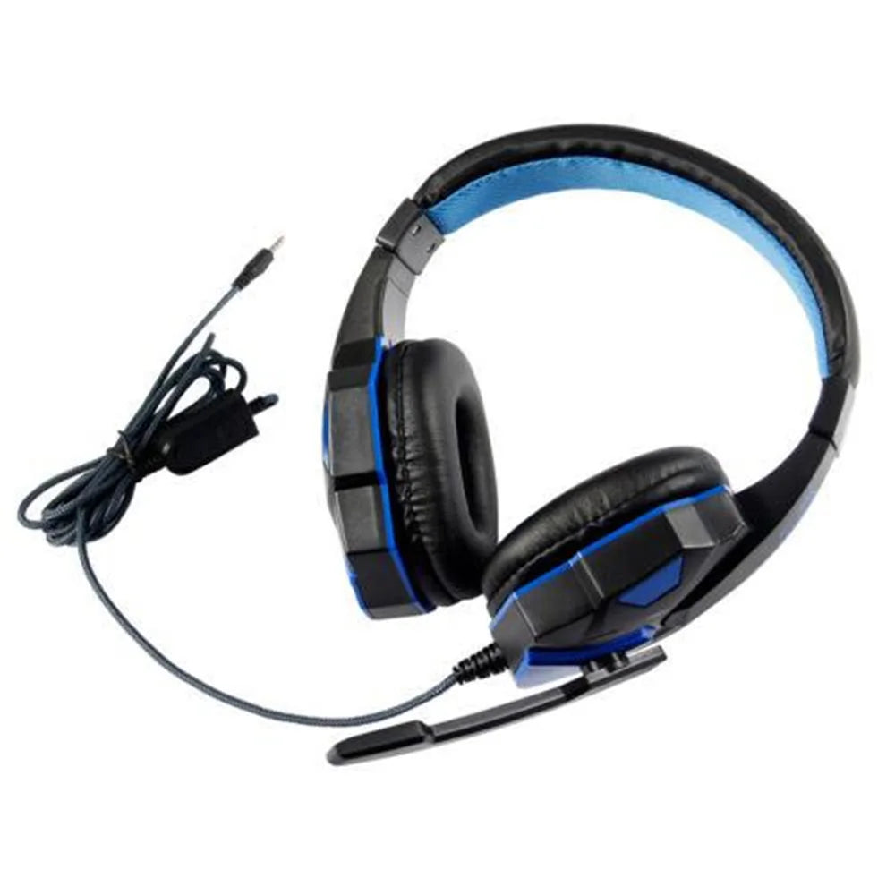 3.5mm Wired Gaming Headphones With Adjustable Microphone Stereo Bass Headset For Computer Phone Laptop Desktop PC Notebook Gamer