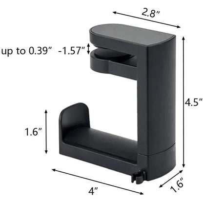 360° Rotating Headphone Stand Desktop Headset Holder PC Gaming Headset Desk Hanger Hook For Headphone Storage Hangin Organizer