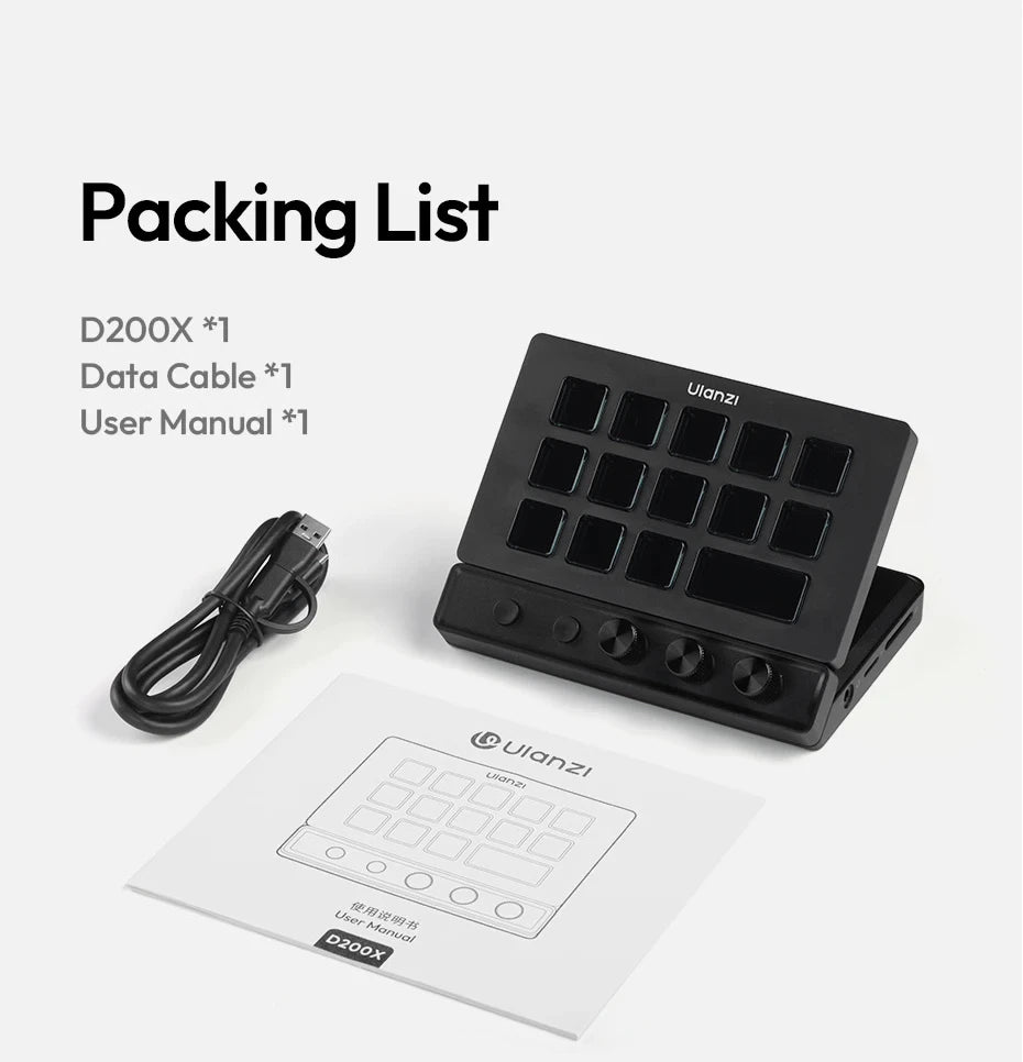 Stream Deck Creative Desktop Control Hub D200X D200H D200 For Video Photo Livestream