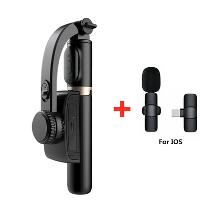BSLIUFANG NEW mini 360 Rotation Following Shooting Mode Stabilizer Gimbal For Smartphone Live Photography Selfie Stick Tripod