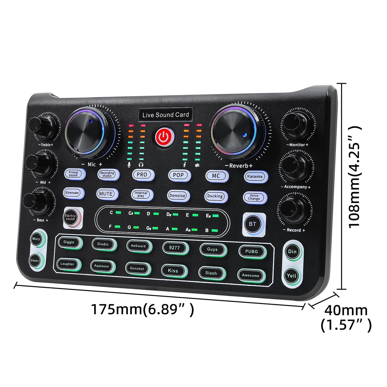 Professional Portable Mixer Sound Mixing X60 Sound Card English Version Convenient Compact For Live Broadcast KTV Singing