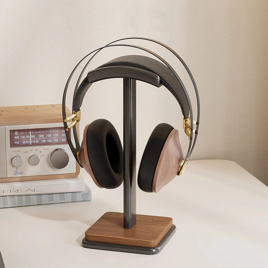 Curved Desktop Headphones Stand Stable Base Headset Display Holder Bracket For Gaming Music Over Ear Headsets