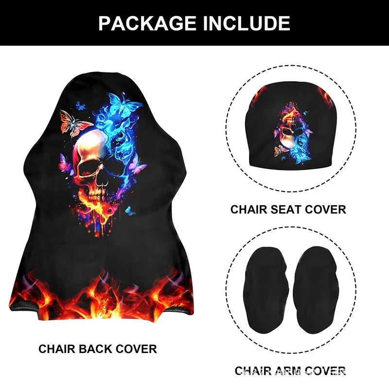 1 Set Gaming Chair Cover Elastic Computer Chair Backrest Armrest Cover Protector Universal Soft Thicken Armchair Seat Covers 의자