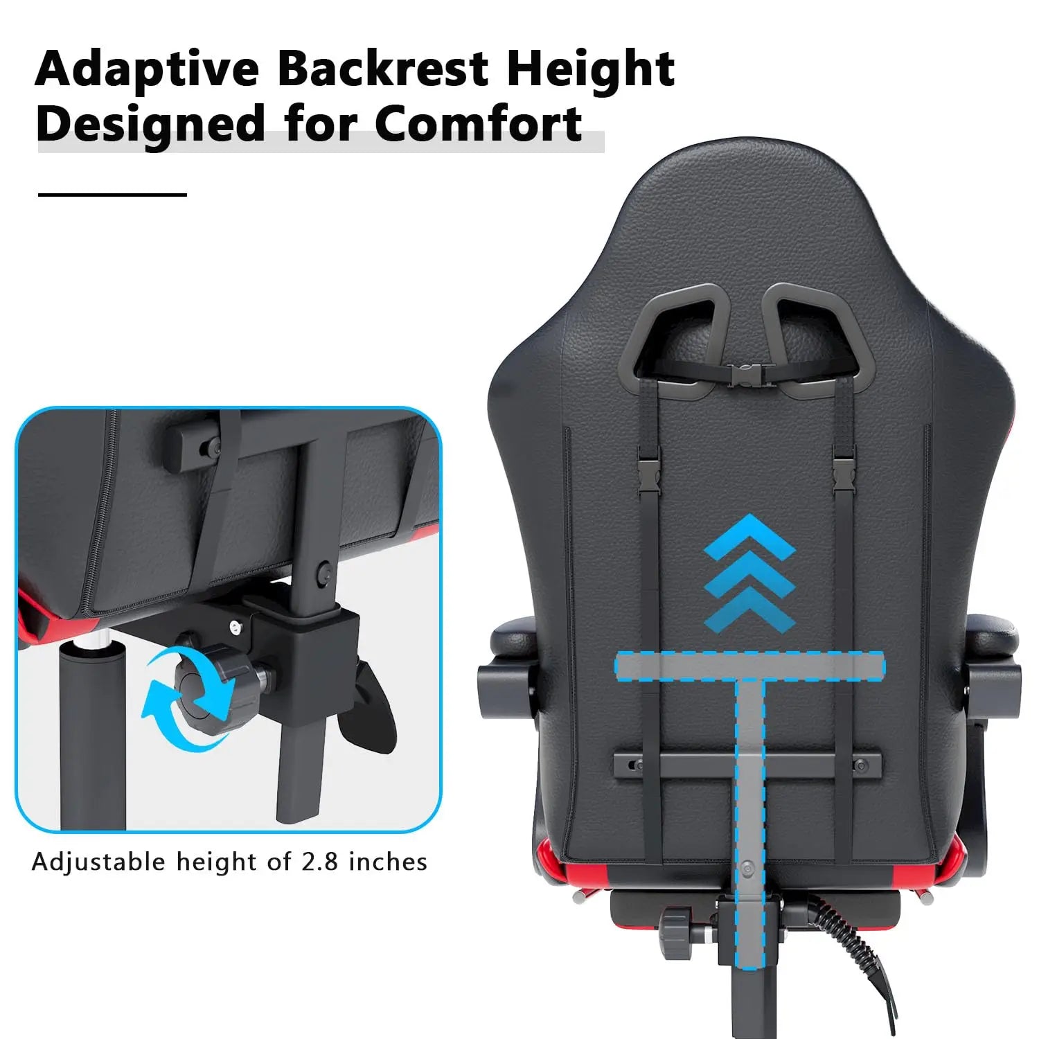 Ergonomic High Back Racing Style Executive Gaming Chair With Headrest &amp; Lumbar Support For Computer Office, Custom