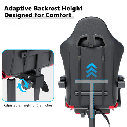 Ergonomic High Back Racing Style Executive Gaming Chair With Headrest &amp; Lumbar Support For Computer Office, Custom