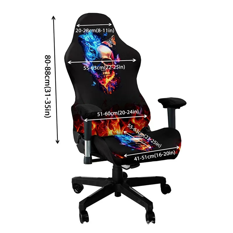 1 Set Gaming Chair Cover Elastic Computer Chair Backrest Armrest Cover Protector Universal Soft Thicken Armchair Seat Covers 의자