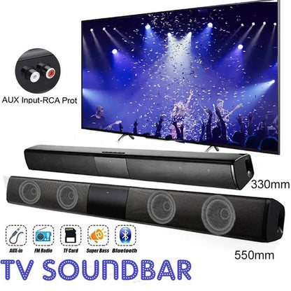 40W High Power Soundbar for TV Computer Wireless Bluetooth Speaker Home Theater Sound System FM Radio Subwoofer RCA Soundbox TF