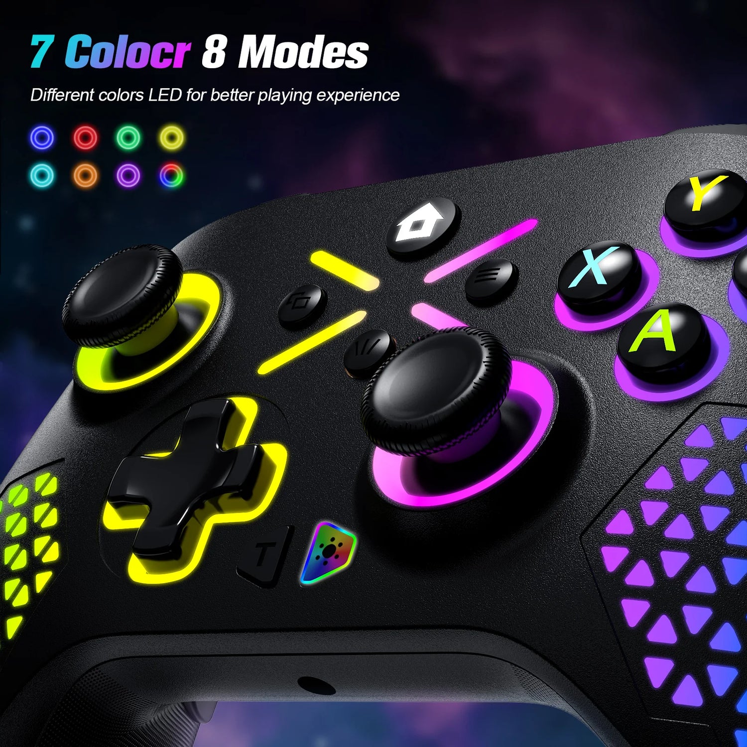 RGB Wireless For Xbox Controller Xbox One/xbox Series X/S/PC With 650mah Battery gamepad Multi-Function Joystick Controller