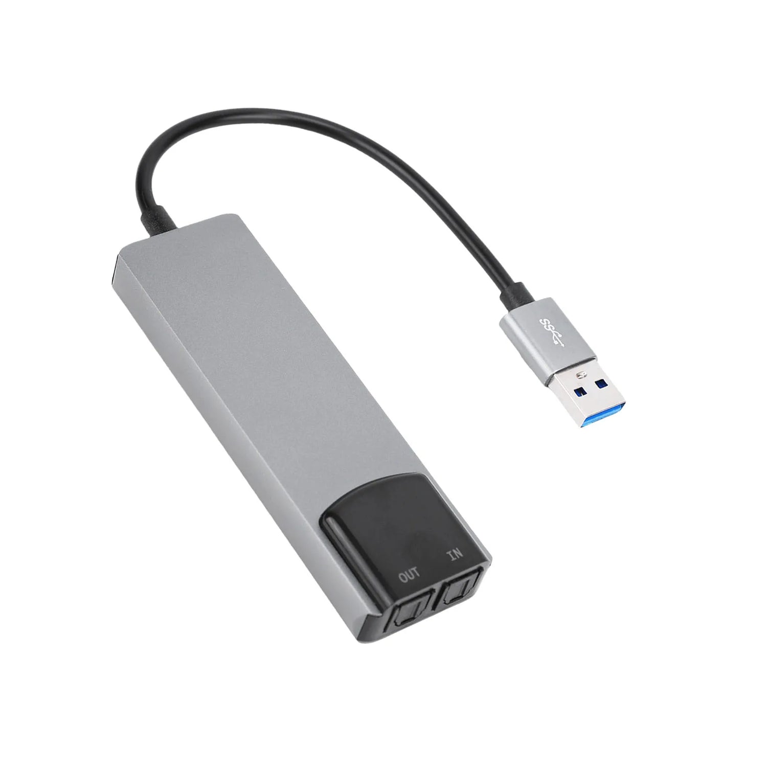 7.1 USB 2.0 Surround Sound Card with SPDIF Digital Sound High Resolution Music External Sound Card for Laptop PC