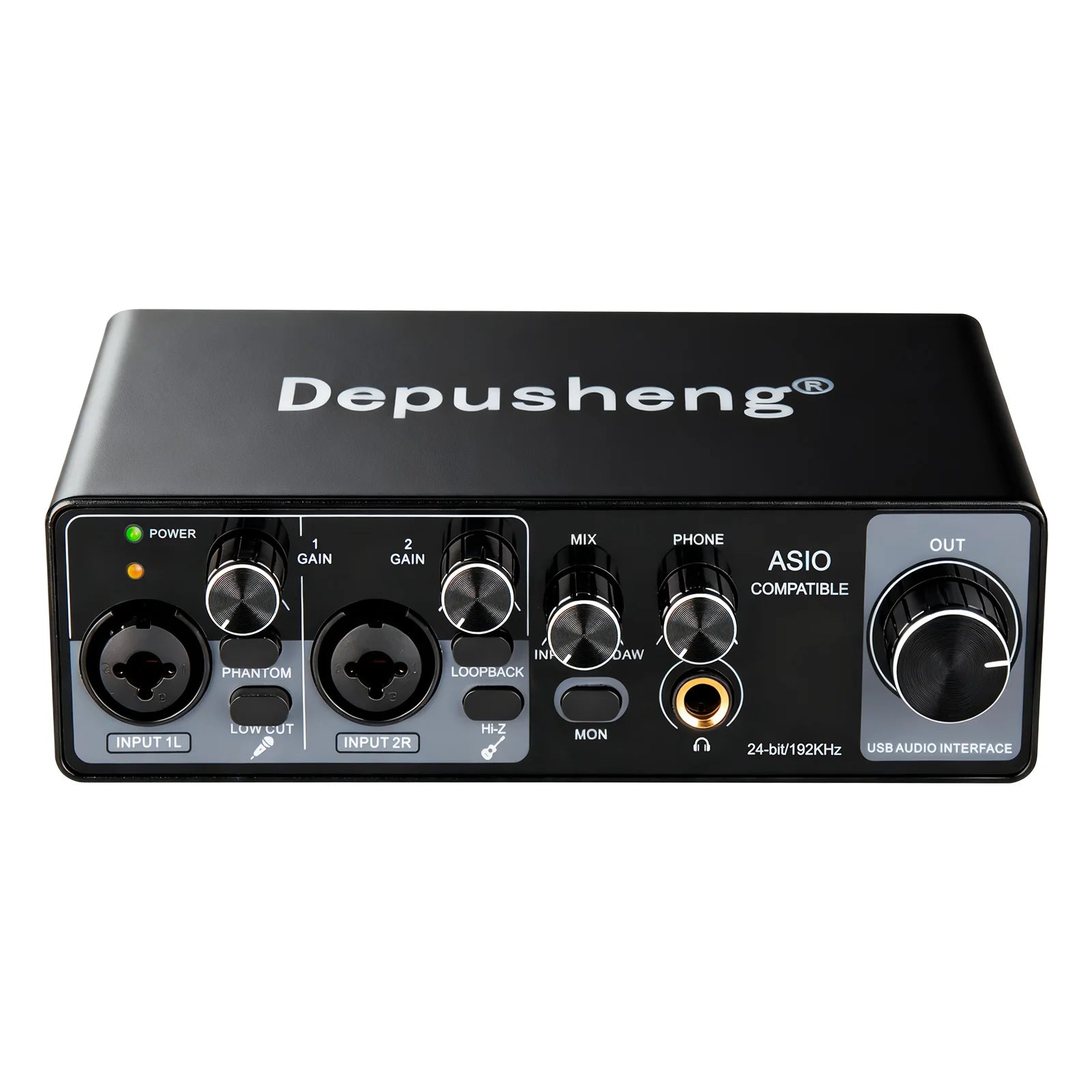 MQ44 ASIO Audio Professional Sound Card 4 Channel 4in 4out USB Audio Interface for Live Recording