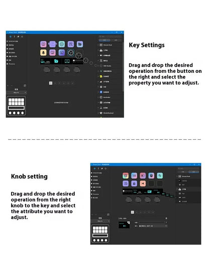 MRSVI N4 Stream Deck Controller, Elgato Alternative, 10 Programmable LCD Keys with 500+ Plugins for Streaming/Editing
