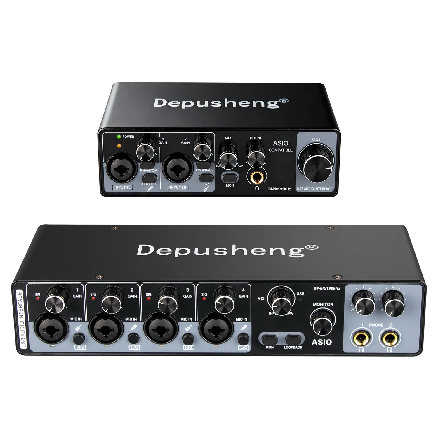 MQ22/44 ASIO Audio Professional Sound Card 2/4 Channel USB Audio Interface for Live Recording