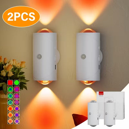 4PCS Color-sensing Motion Night, Wall, Cabinet, Decorative Lights