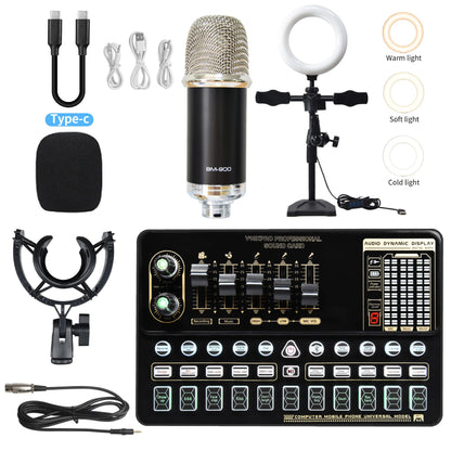 Sound Card Bm800 Set Microphone Stand Cell Phone Sound Card Set