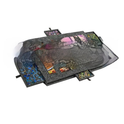 Puzzle Table Board With Bracket Cover 6 Drawers Portable Puzzle
