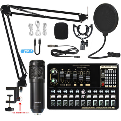 Sound Card Bm800 Set Microphone Stand Cell Phone Sound Card Set